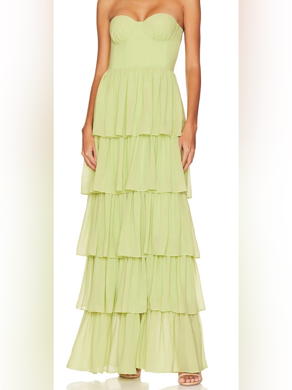 Lovers + Friends Hattie Gown in Green